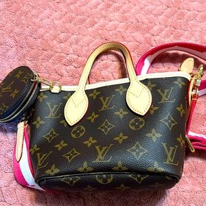 Louis Vuitton handbag (9.4x5.5x3.5)peony pink,monogram canvas gently used
